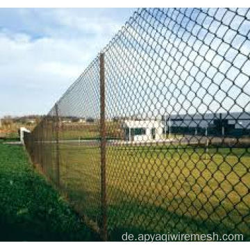PVC -Kettenverbindungszaun Diamond Mesh Zaun
